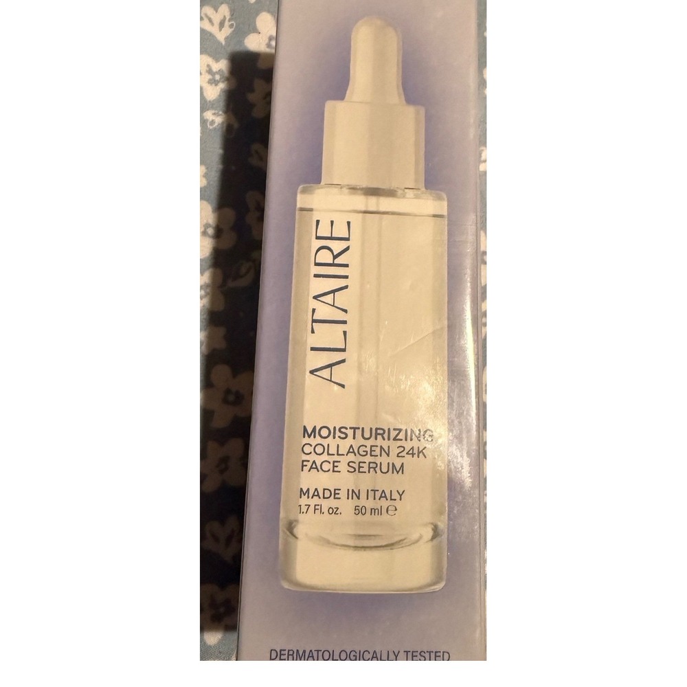 Altaire Moisturizing Collagen 24K Face Serum 1.7oz 50ml Made in Italy NIB